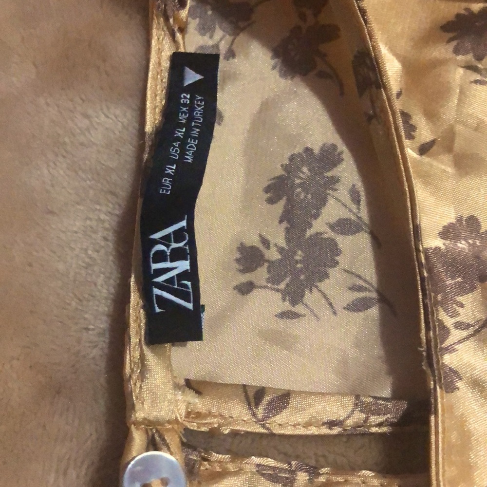 Zara long sleeve, silk, size Large-XL, made in Turkey